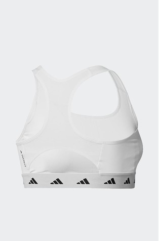 ADIDAS Powerreact Training Medium-Support Techfit Bra White 7