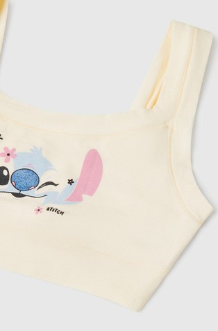 BENETTON Lilo &amp; Stitch ©Disney top and briefs set Creamy White 3