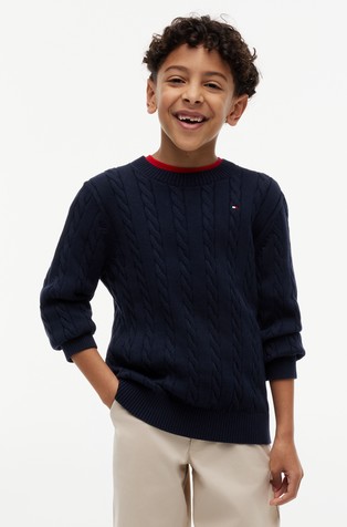 Pleten bombažen pulover