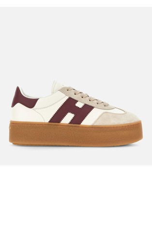Cool Leather Sneakers With Platform