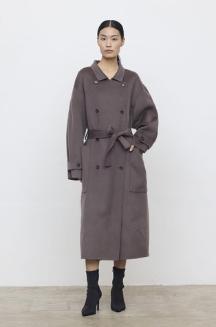 Oversize fit dolg plašč