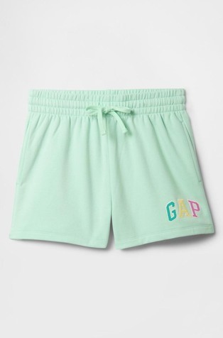 GAP Gap logo ženske kratke hlače Zelena - Crystal Mint 5