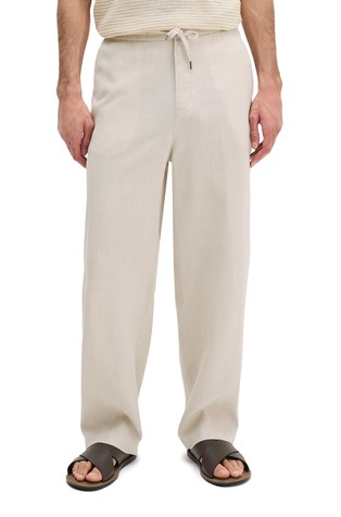 Ohlapne lanene hlače