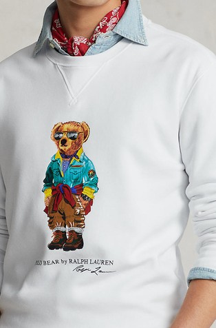 RALPH LAUREN Polo Bear pulover Bela - White1 3