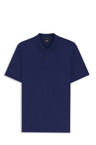 Short sleeved polo shirt in cotton piqué