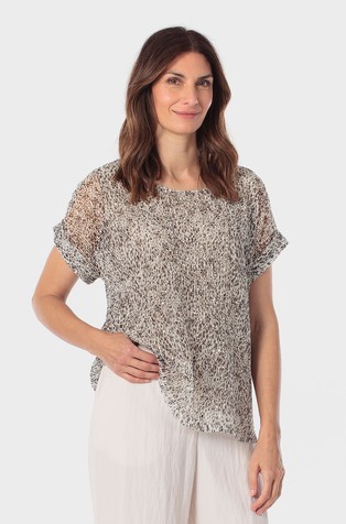 Mesh printed T-shirt