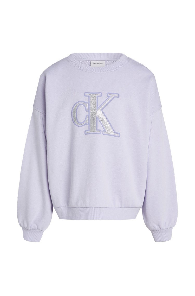 CALVIN KLEIN Loose Logo Sweatshirt Purple 