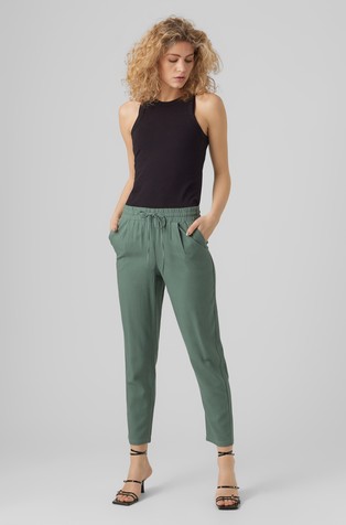 VERO MODA VMJESMILO Trousers with elasticated waistband Laurel Wreath 3