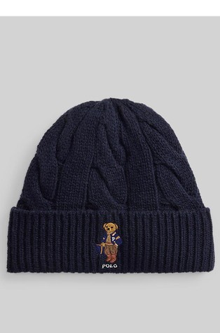 Polo Bear Cable Wool-blend Beanie