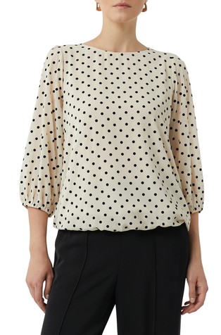 Bluza s pikčastim vzorcem