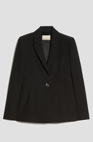 Slim stretch technical-fabric blazer