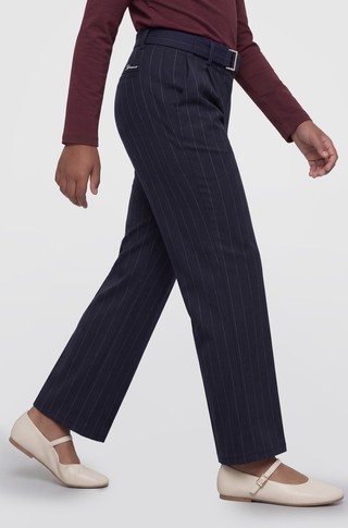 Lurex Striped Trousers With Belt