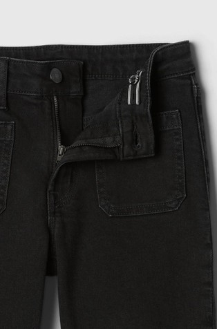 GAP Kids High Rise Flare Jeans Black Wash 4