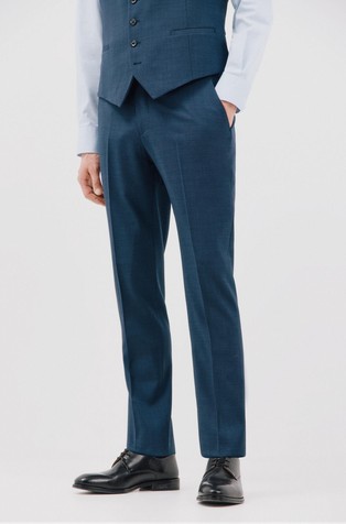 Slim fit trousers in wool blend
