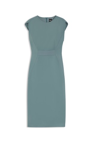 Stretch-jersey dress with waistband detail