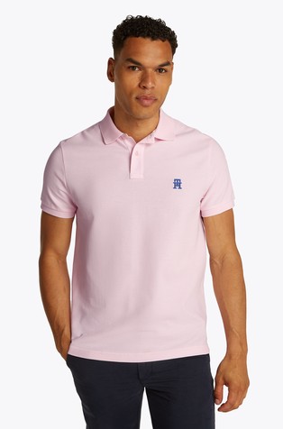 Polo majica s kontrastnim vezenim monogramom