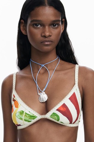 Tropical bikini top