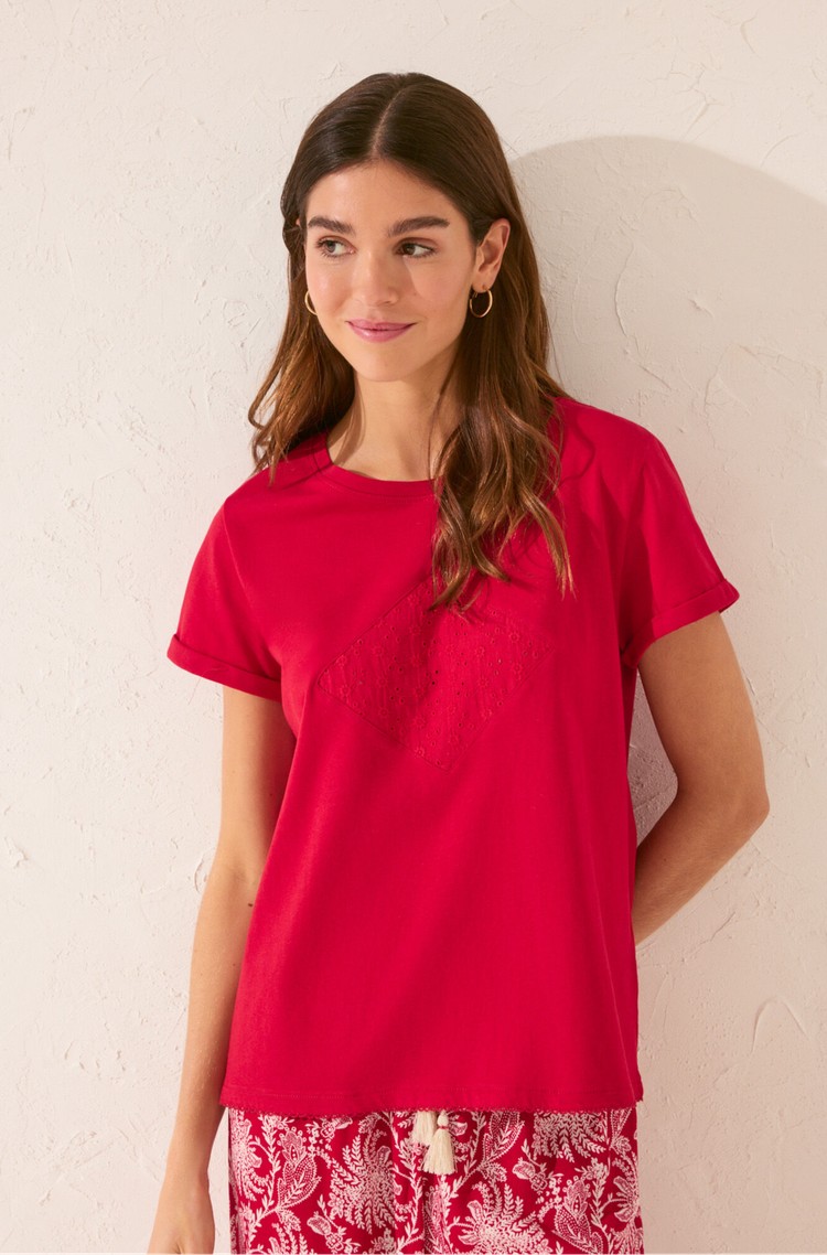 WOMEN'SECRET Cotton T-shirt Red 