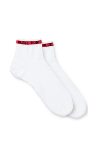 Paket 2 parov nizkih nogavic z logo trakom