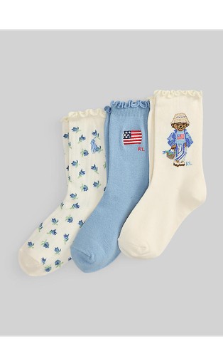 Polo Bear paket 3 parov nogavic