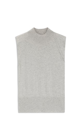 Pleten top brez rokavov iz kašmirja