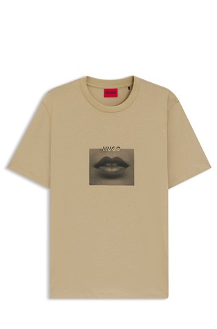 Cotton-jersey T-shirt with print