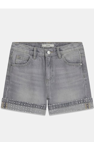 Denim kratke hlače z neti