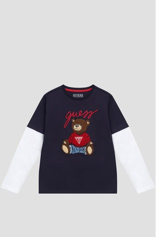 Logo bear long sleeved T-shirt