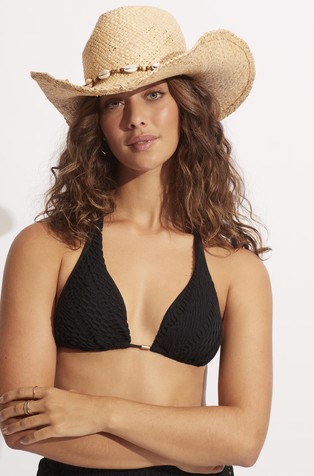Raffia Cowgirl hat
