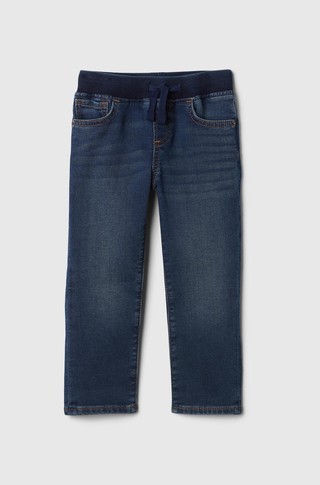 Slim fit jeans hlače z elastičnim pasom za malčke