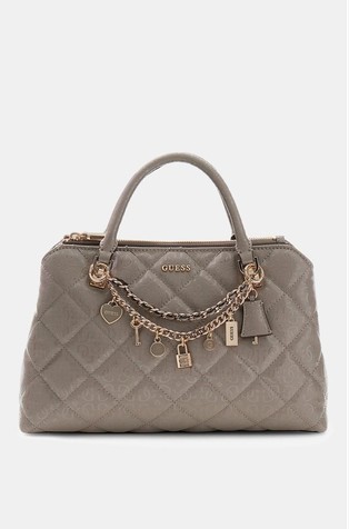 Libby Quilted Handbag With Decorative Chain