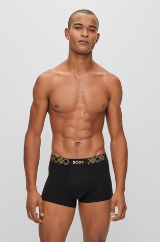 HUGO BOSS Darilni paket nogavic in boksaric iz bombažne mešanice Črna - Black 4