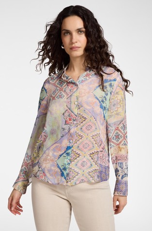 Viscose georgette printed shirt