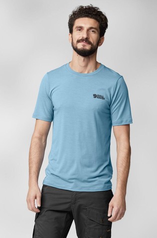 Abisko logo majica s kratkimi rokavi iz volnene mešanice