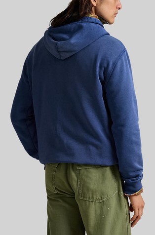 RALPH LAUREN Polo Bear Garment-dyed Fleece Hoodie Cr24 Nw Iris Blu Sw Explr Bear 2