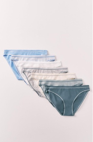 Paket 7 spodnjih hlačk iz raztegljivega bombaža