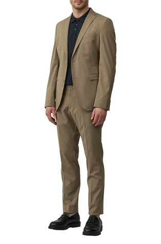 S.OLIVER Slim fit eleganten suknjič Rjava - Brown 3