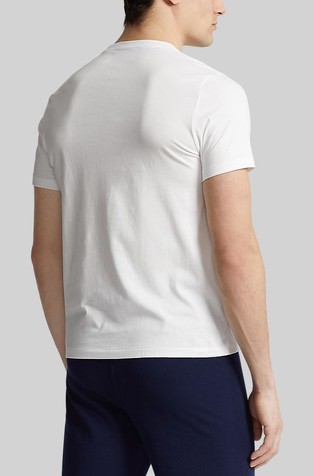 RALPH LAUREN Logo Cotton Jersey Sleep Shirt White 2