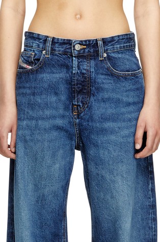 DIESEL Relaxed fit jeans hlače - 1996 D-Sire 09I27 Modra - Dark Blue 3