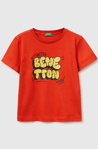 Bombažna majica s kratkimi rokavi in logotipom