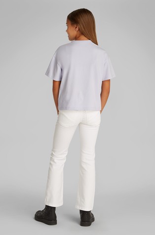 CALVIN KLEIN Boxy fit Logo T-shirt Purple 2