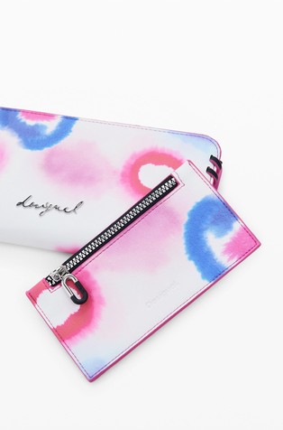 DESIGUAL Medium wallet with tie-dye print Multi 4