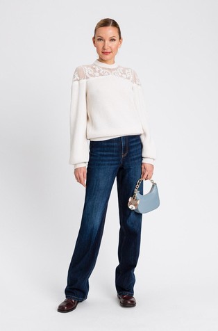 Regular fit cotton jeans