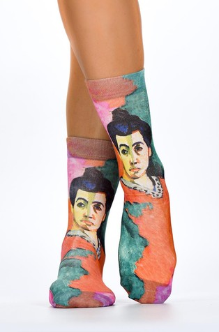 Henri Matisse The Green Line Lady Socks