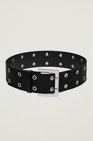 wide studded belt