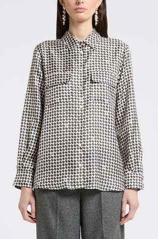Silk shirt with pattern