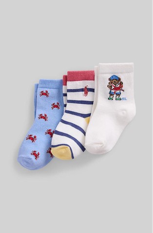 Polo Bear paket 3 parov nogavic