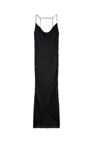 Long dévoré slip dress