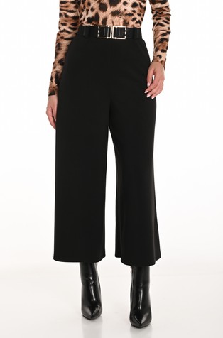 Raztegljive palazzo hlače s pasom