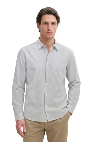 Regular-Fit Striped Oxford Shirt